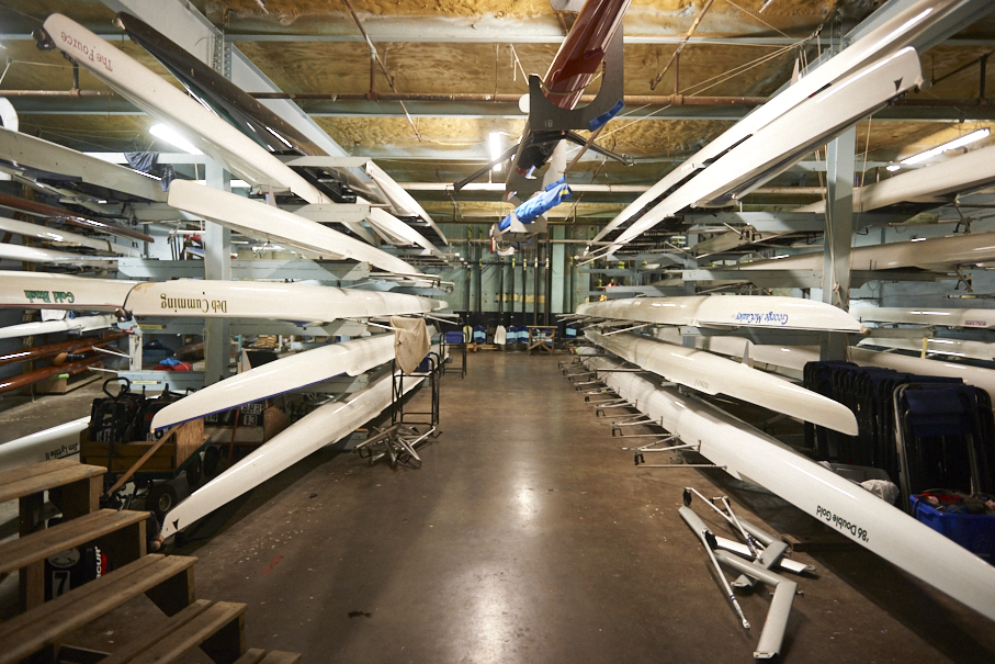 Argonaut Rowing Club boat racks