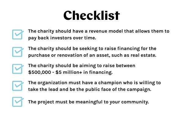 Community bond checklist